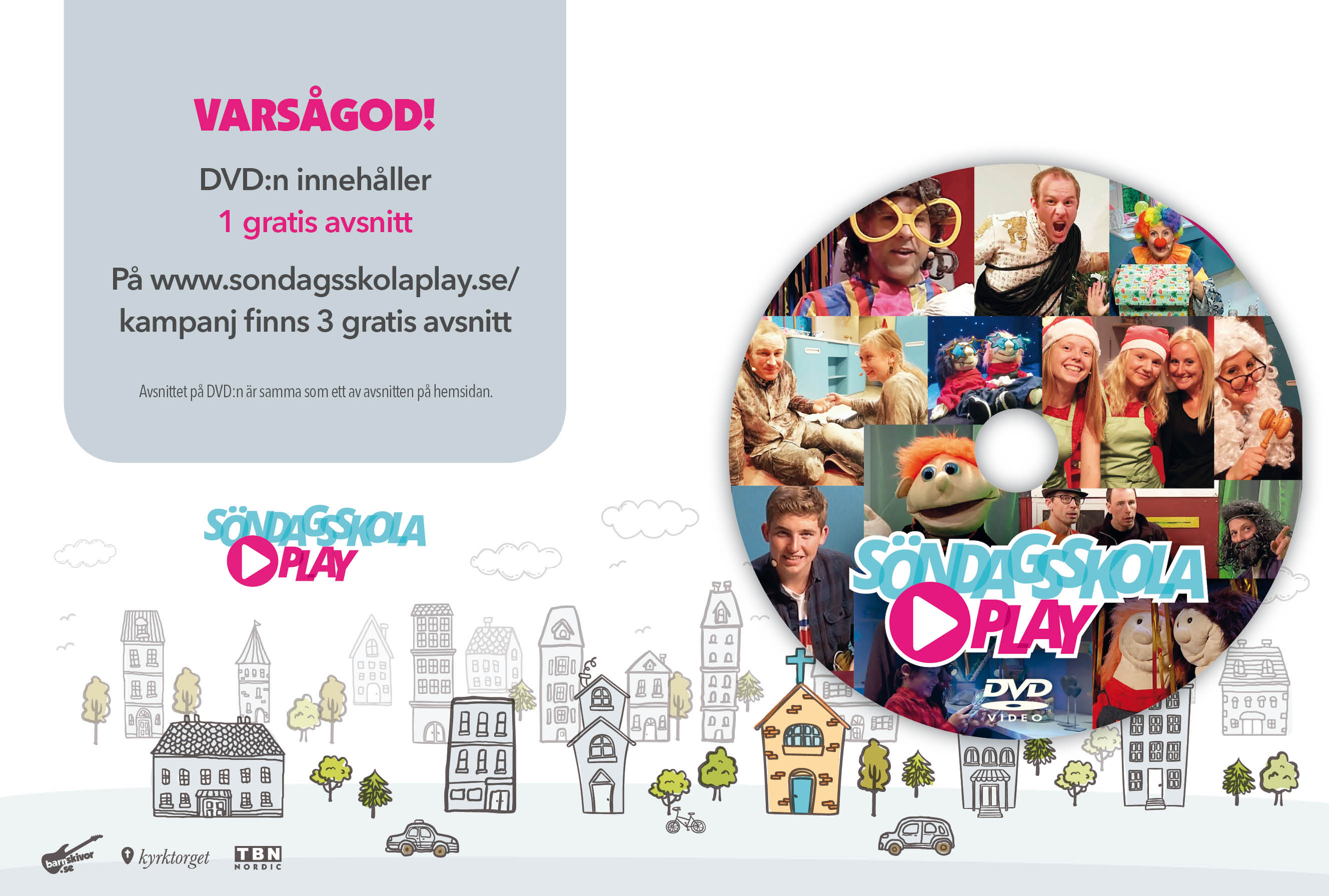 Söndagsskola Play DVD (Gratis ex.)