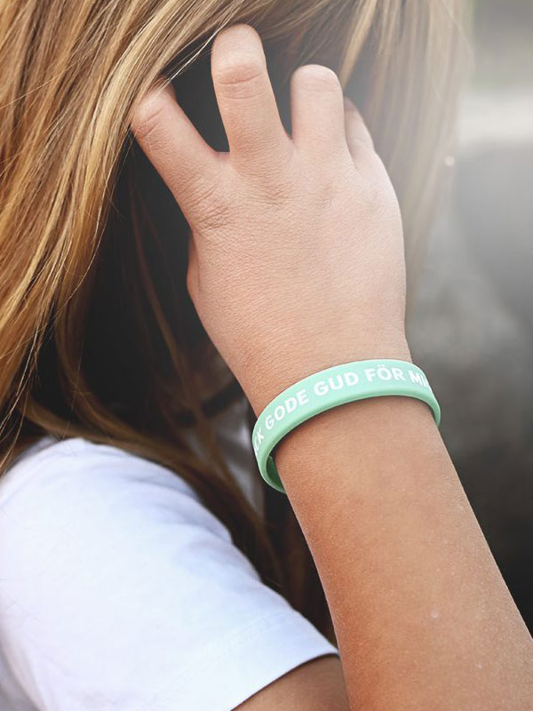 Silikonarmband - Tack gode Gud för mig